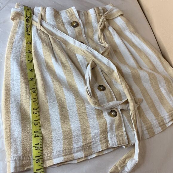 Hollister Ultra High-Rise Striped Paper Bag Belted Skirt Size XS - Picture 8 of 8